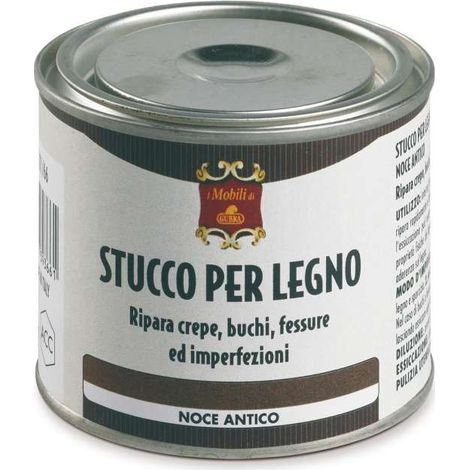 Gubra Stucco per Legno Noce Chiaro 200 g - Riparazione Facile e Veloce