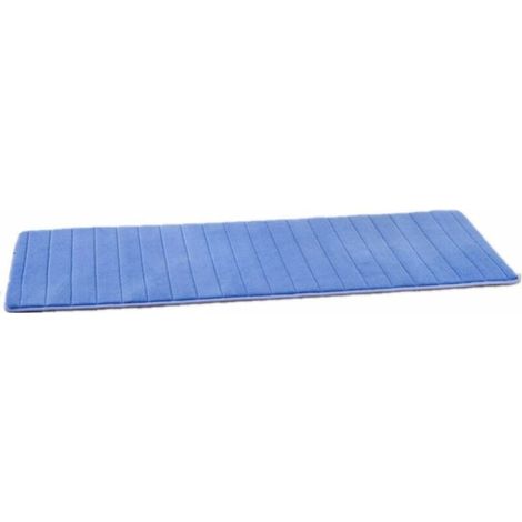 Badematte, rutschfeste Badematte aus Memory-Schaum, Mikrofaser (Blau, 40 x 120 cm) - Fei Yu