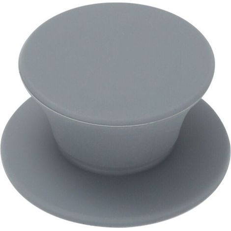 Poignée de Remplacement pour Couvercle en Verre poignée de Casserole Robuste Bouton de Couvercle Couvercle de Casserole Knauf Poignée Univers siliconée Echange 2 x Couleur gris (1/5)