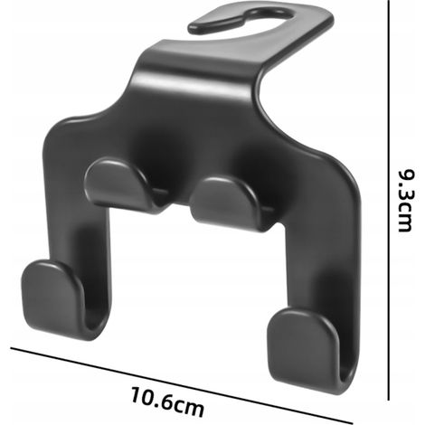 Doppio aggiornamento APPENDIABITI 4 GANCI SUPPORTO PER SEGGIOLINO AUTO (1/5)
