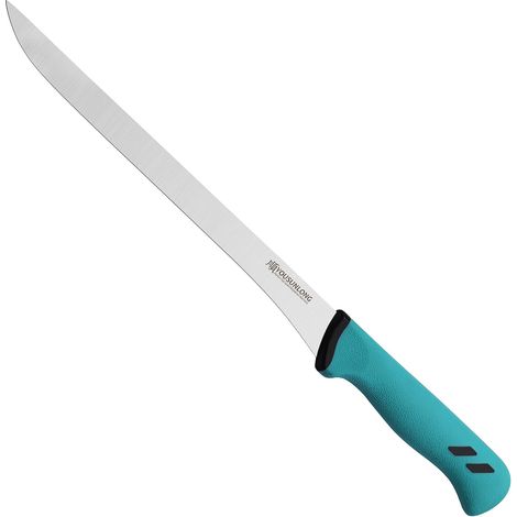 Slicing Knife Ham Knife 254mm - High Carbon Molybdenum Steel Blade - Spanish Style Meat and Ham Slicer - Ergonomic and Non-Slip Handle (1/5)