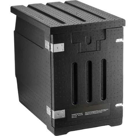 Mophorn Caja Termo Aislada de Alimentos con Caja Aislada 90L, Portacontenedores de Alimentos LLDPE con Hebillas Dobles, Calentador de Alimentos de Carga Frontal para Restaurante, Cantina, etc.
