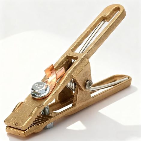 Welding Earth Pliers, Welding Earth Clamp Brass Shape, Welding Equipment for Welding Machine (260A) (1/5)
