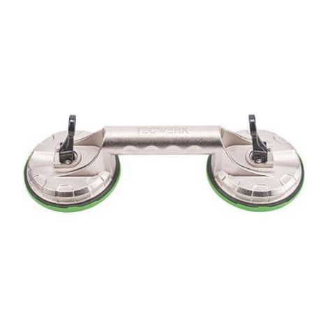 TECWERK Saugheber Trgf.80kg Kopf-D.118mm 2 Köpfe Alu TECWERK (1/3)