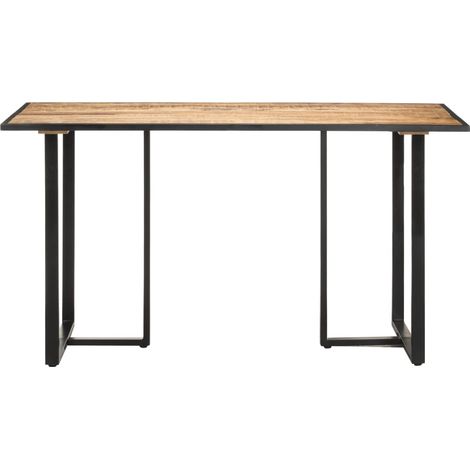 Maison Exclusive - Esstisch 140 cm Raues Mangoholz