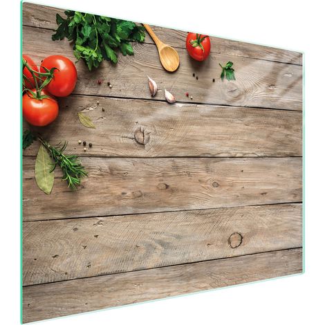 Glasschneidebrett 52x40 Holz