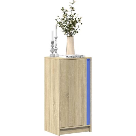 LED-Sideboard Sonoma-Eiche 42,5x34x85 cm Holzwerkstoff
