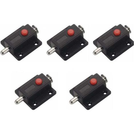 Automatic Sliding Security Target Lock Door Cabinet Window Interior Exterior 5 Pieces (1/4)