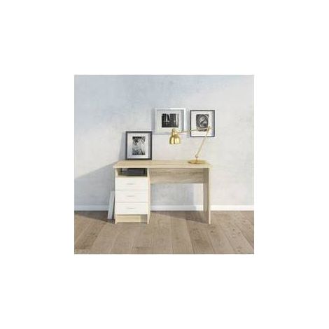 KIT SCRIVANIA FUNCTION PLUS 120X48X72 ROVERE BIANCO