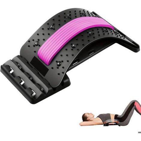 Planche Lombaire - Réglable 4 Niveaux - Pour Soutien Et Massage Lombaire - Bureau Fitness Yoga - 1 Pièce (1/5)