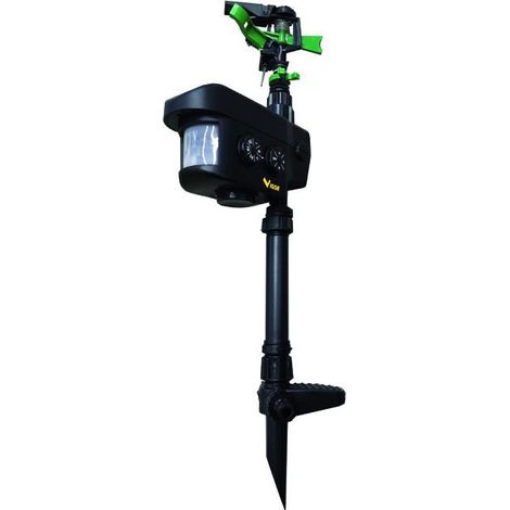 Vigor-Blinky 9754760 Dissuasore per Animali a Getto d'Acqua Sensore PIR 90 m² Portata 10 metri Solare Batterie AAA