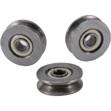 20 rouleaux à billes à gorge en V V623ZZ pour systèmes d'entraînement linéaire sur rails 3x12x4 mm (1/5)