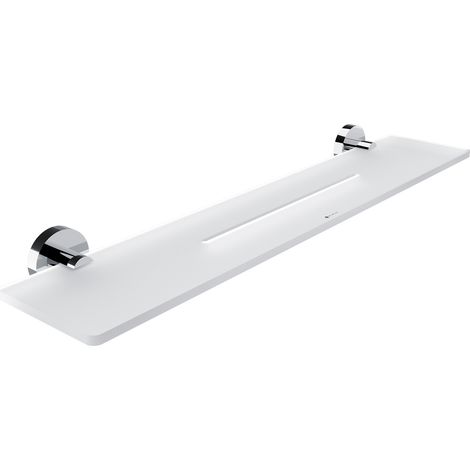 Nimco Unix étagère de salle de bain avec trous, chrome, 60 cm UN X460-26 (1/3)