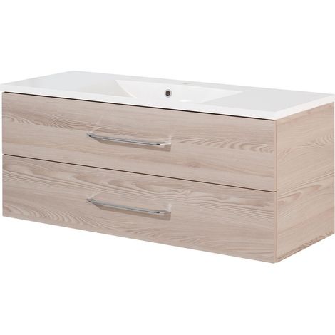 FACKELMANN B.clever Waschtischset 120cm Korpusfarbe: Alaska-Esche (1/5)