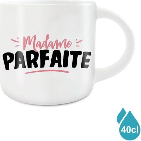 Tasse - STC - Madame Parfaite - Keramik - Weiß - Zeitgenössisches Design