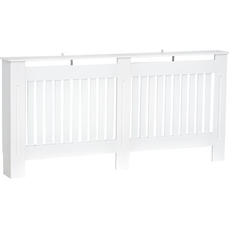 Copritermosifone in Legno MDF Bianco 172x19x81 cm (1/5)