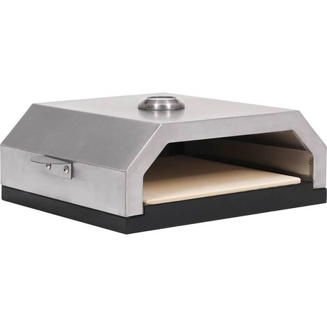 vidaXL Horno de pizza con piedra de cerámica para barbacoa carbón gas (1/2)
