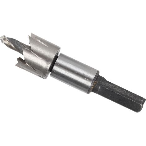 Scie cloche foret à métaux 16mm acier rapide outil perçage coupe pour fer épais avec clé hex boîte ressort (1/5)