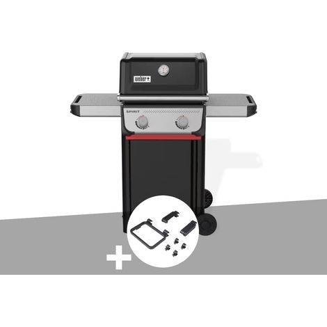 Barbecue à gaz Spirit E-210 + Set d'accessoires clipsables Weber Works - Weber