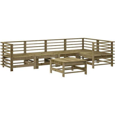 Maison Exclusive - Set Salotto da Giardino 6 pz in Legno Impregnato di Pino (1/5)