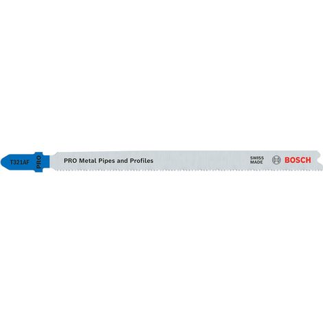 PRO Tuyaux et Profils en Métal T321AF Lame de scie sauteuse, 132 mm, lot de 25 (1/7)