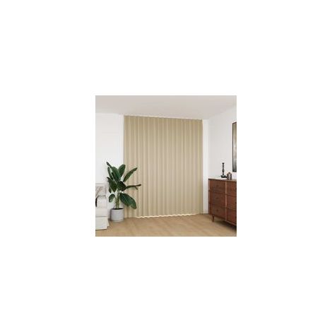 Verdunkelungsvorhang mit Haken, beige, 290 x 245 cm - Crezuo