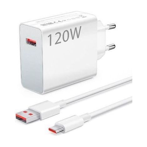 Ladegerät – Xiaomi – 120 W Turbo Charge – 6 A – USB-C – Intelligenter Schutz (1/5)