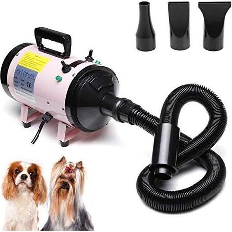 Dog Blaster Dryer 2800W Stepless Speed Pet Hair Blower for Large Dogs Blaster with Heat Adjustable Strong Power Wind, for Home Use (1/5)