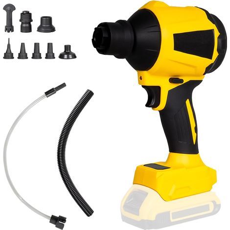 Souffleur à poussière sans fil pour batterie Dewalt 18 V/20 V, souffleur portatif 1000 W à air comprimé, moteur à vitesse continue, lumière LED, 720 km/h et 8 buses (sans batterie) (1/5)