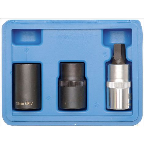 Chiavi Bussola Pentagonali Attacco 1/2" 3pz Rinforzate Pinze Freno Avvitatore (1/4)