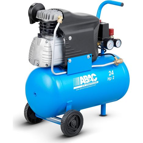 Abac Pole Position L20 Compressore Professionale con 2 ruote 24 Litri 2 hp (1/5)