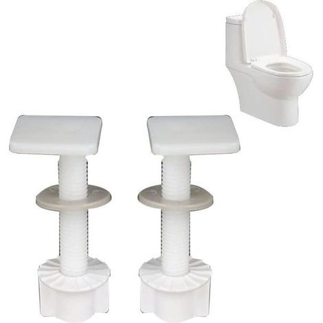 Lot de 2 écrous à vis universels pour abattant de toilette vis de fixation pour siège de toilette kit de vis d'expansion écrous de connecteur de toilettes accessoires