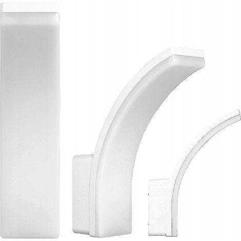 Adviti  Applique murale extérieure - 20W - Blanc - Économie d'énergie - Résistante IP65 (1/5)