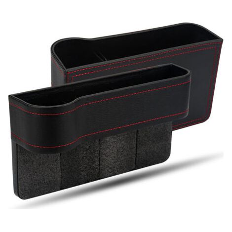 2pcs Organiseur Latéral pour Siège de Voiture,Organisateur Voiture,Organisateur de siège de voiture, Pochette latérale de siège de voiture,Organisateur pour ranger téléphones portables,clés,ca (1/5)
