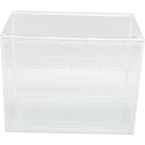 Vitrine Empilable en Pet Transparent pour Figurines Miniatures Armoire de Collection à Porte Magnétique avec étagères Amovibles pour Figurines de Poupées (1/5)