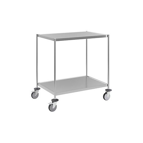 Kongamek Carrello a ripiani in acciaio inox saldato lungh x (1/2)