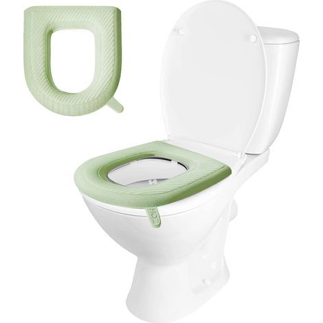 Wiederverwendbarer Toilettensitzbezug, eine Alternative zu Einwegbezügen – wasserdicht, rutschfest, für Erwachsene und Kinder (1/5)