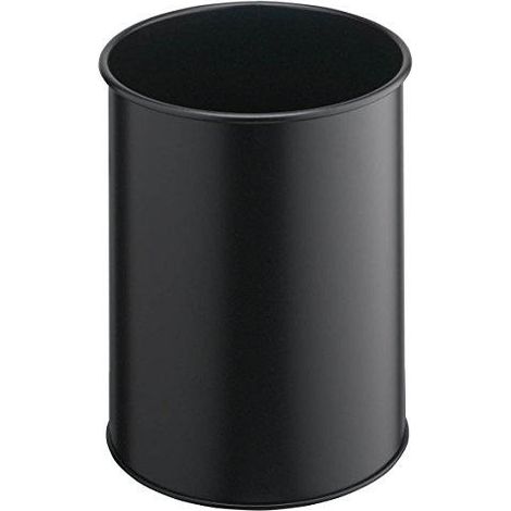 Corbeille à papier métal Durable noire 15 L