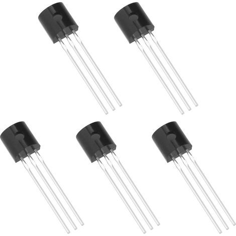 Stück TMP36 Temperatursensor, 3-poliges TO-92-Gehäuse, 2 °C Genauigkeit, 2,7 V bis 5,5 V Spannung, für industrielle Steuerungen (1/5)