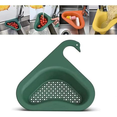 Panier de vidange Swan pour évier, support de vidange triangulaire pour évier Corn-AquaForge (1/4)