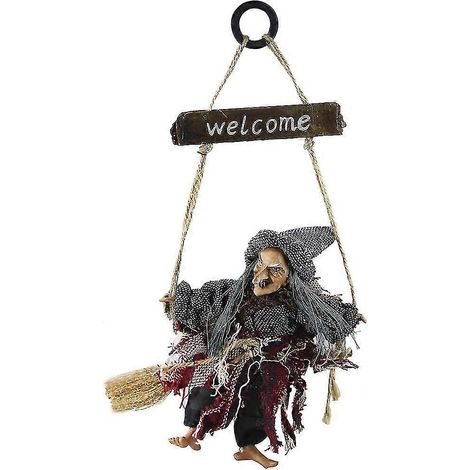 Ornements de sorcière fantôme pour Halloween, décorations d'Halloween, balai, accessoires de sorcière bd (1/4)