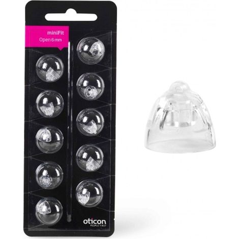 Oticon Dome Open minifit 6mm Modelo Alta Nera 10 frp