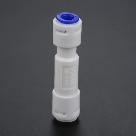 (800cc - caractéristiques) 1 régulateur de débit d'eaux usées pour système d'osmose inverse, raccord rapide pour tuyau de 1/4" de diamètre extérieur (1/5)