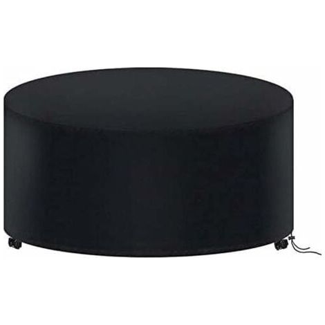 Housse de Protection Table Ronde de Jardin 180 X 90CM, Housse Salon de Jardin Imperméable, 210D Oxford Bache Protection Table Exterieur Ronde, (1/4)