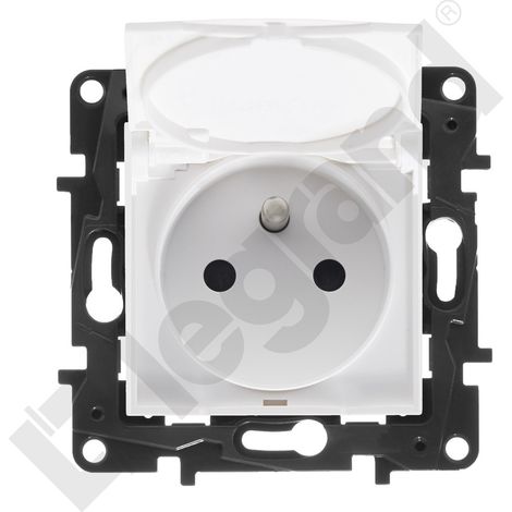 Prise de courant simple avec mise à la terre IP44, bornes à vis, sans interrupteur (1/4)