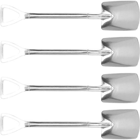 Cuillère-pelle mignonne en acier inoxydable, matériau innovant de qualité alimentaire, réutilisable, pour la pâtisserie, le sucre et les gâteaux, idéale pour la maison et les cafés. Cuillère-pelle qua (1/5)