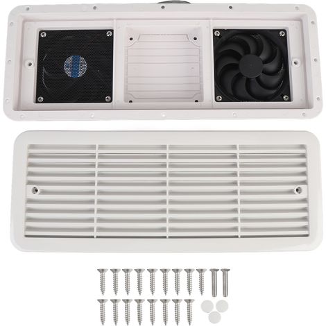 Zoternen 18,94 x 7,32 2,76 Zoll RV-Seitenlüfter, 12 V, 3,6 W, schneller Luftaustausch, Zweiwege-Belüftung für Boot, Yacht, Anhänger (1/5)