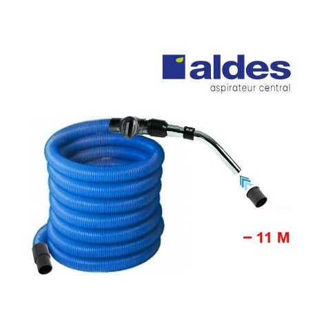 Flexible ALDES avec poignée standard chromée remplace la poignée de commande pneumatique ALDES 11070062 avec douille de démarrage et vanne d’arrêt - longueur au choix - 11m
