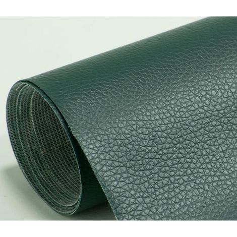 Patch Autocollant Cuir Vert foncé, 1 Patch de Réparation en Cuir PU Patch de Réparation Kit Premiers Soins Canapé de Siège 50X138CM (1/4)