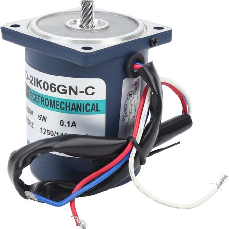 Moteur à engrenages 6 W AC220 V XD2IK06GN-C, type à vitesse variable + réducteur + variateur de vitesse 7,5 (1/5)